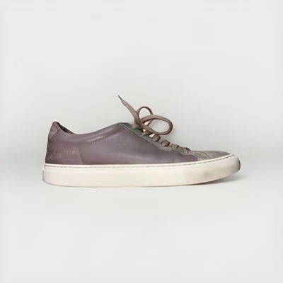 Common Projects Mujer’s 40 EE. UU. 9–9,5 Cuero Gamuza Parte Superior Baja Tenis Taupe Foto 1 de 4