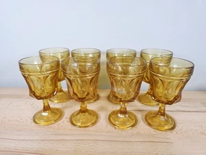 8 VINTAGE ACHOR HOCKING FAIRFIELD WEINKELCHE HONIG BERNSTEIN - Bild 1 von 3