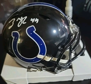 Minicasco firmado por Zaire Franklin Indianapolis Colts Alt 2024 certificado Beckett - Imagen 1 de 6