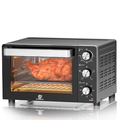 SUPERLEX 20 Liter Mini Backofen Pizzaofen 60 Min Miniofen Timer 8 Programme - Bild 1 von 4