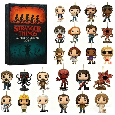 Stranger Things 2025 Advent Calendar Acrylic Ornaments Christmas Countdown Box - Image 1 of 4
