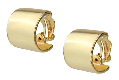 Ella Jonte Ohrclips gold Halbcreolen Creolen Ohrringe im Geschenkkarton - Bild 1 von 3