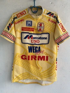 CAMISA JERSEY SANTINI VINTAGE 1997/98 SMS CICLISMO MERCATONE UNO WEGA GIRMI BIKE - Imagen 1 de 13