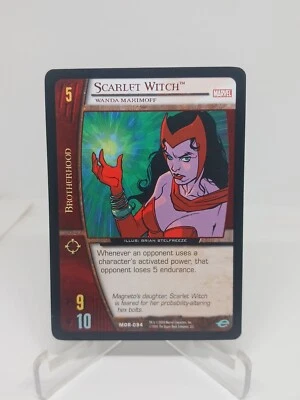 VS System - Scarlet Witch - Wanda Maximoff - Brotherhood - Upper Deck - Marvel - Image 1 of 4