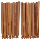  2 zestawy cylindrycznych szydełkowych bambusowych igły do przędzy narzędzia do pletania szal tkanie