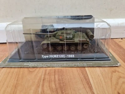 ATLAS AMERCOM 1/72 1965 TYPE 59 WZ120 DIECAST MODEL MILITARY TANK - Image 1 of 3