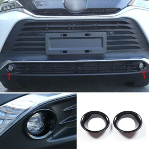 Lámpara antiniebla parachoques delantero negro brillante para Toyota Venza 2021-2023 biseles - Imagen 1 de 8