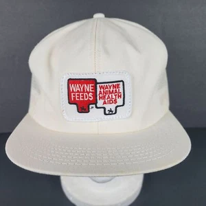 Gorra gorra vintage Wayne Feeds Animal Health Aids hecha en EE. UU. K-Products SnapBack - Imagen 1 de 8