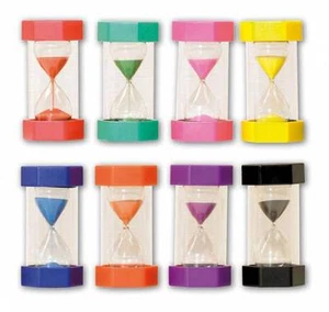 8 x GRANDE Sabbia Timer EDUCAZIONE SPECIALE AUTISMO 16CM 1,2, 3,5, 10,20, 30,45, - Picture 1 of 1