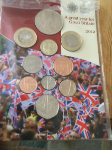 royal mint brilliant uncirculated uk coin set 2012