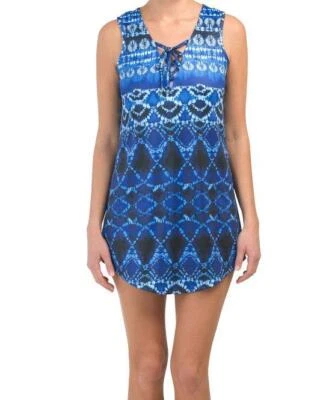 Encubrimiento de natación con estampado índigo J VALDI M NUEVO CON ETIQUETAS Foto 1 de 2