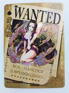 Tarjeta coleccionable Boa Hancock Wanted Anime One Piece ShinySuper Rara Holo Como Nueva CCG TC - Imagen 1 de 6
