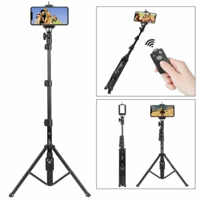 YUNTENG VCT-1388 Aluminum Tripod Selfie Stick with Phone Holder Remote Control - image 1 of 3