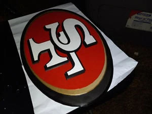22 Inch San Francisco 49ers 3D Logo Sign/wall mount 3D Printed Man Cave NFL - Picture 1 of 7