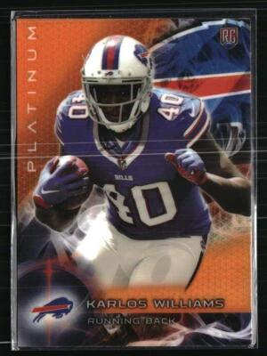 Karlos Williams 2015 Topps Platinum Orange Refractor #129 RC  Football Card - Image 1 of 2