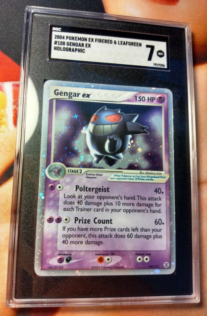 Mavin  Gengar ex 108/112 Holo Rare Pokémon Card Fire Red Leaf Green