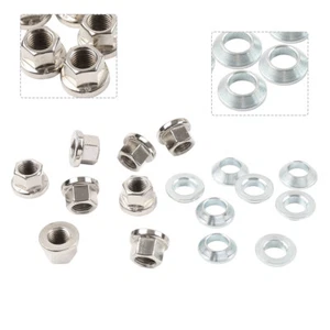 Wheel Flange Lug Nut Kit Taper Adaptor M10-1.25 8pcs for Honda TRX450R ATV - Picture 1 of 10