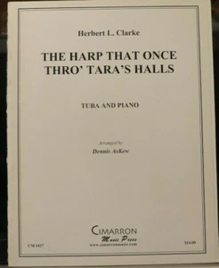Tuba & Piano Harp That Once Thro' Tarra's Halls by Herbert Clarke New retail $17 - Picture 1 of 3