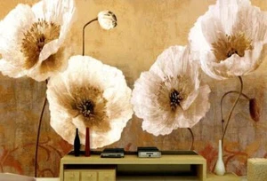 3D Blumen H604 Tapete Wandbild Selbstklebend Abnehmbare Aufkleber Sinsin - Picture 1 of 11