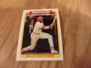 BILLY HATCHER  WOOLWORTH TOPPS 1991 BASEBALL CARD      - Picture 1 of 1