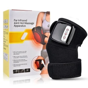 Electric Heating Knee Massager Pad Brace Wrap Leg Therapy Warmer for Pain Relief - Picture 1 of 17