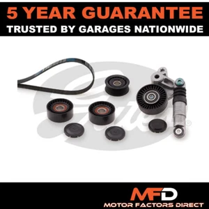 Gates Alternator Belt Kit Pulley Tensioner Fits Audi A5 A4 Q5 A6 - Picture 1 of 6