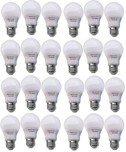 24 Pack Bioluz LED A19 40 Watt Equiv Soft White (2700K) LED Light Bulb - Picture 1 of 5
