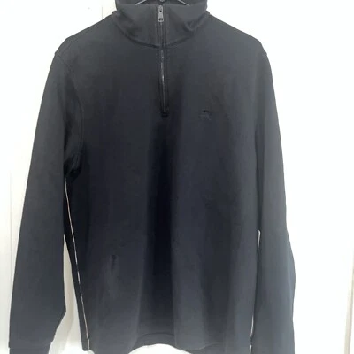Burberry Brit Hombres Almirante Media Cremallera Pullover Camisa Polo Manga Larga Negro L Foto 1 de 4