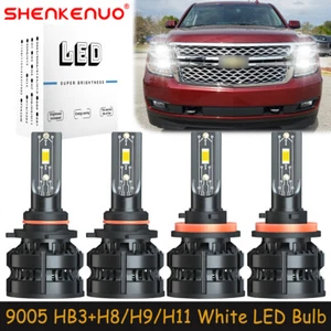 For Chevy Tahoe 2007-2020 Combo 9005+H11 LED Headlight Bulb High Low Beam Kit Z8 - Picture 1 of 18
