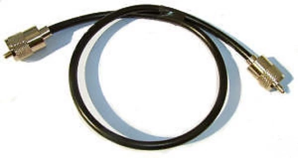 RG58 Twin Shield cb swr meter patch lead 92cm 36 inch long fitted pl259