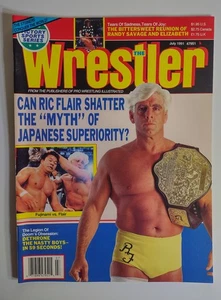 The Wrestler July 1991  Magazine Rick Flair Tatsumi Fujinami WWF PWI WCW IWGP - Picture 1 of 2
