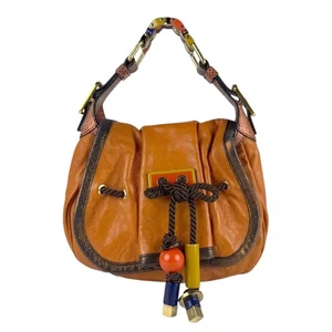 Auténtico bolso de mano para mujer Louis Vuitton Kalahari PM M97000 de cuero amarillo envío gratuito - Imagen 1 de 5
