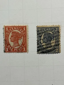 Australia Vintage Queensland Queen Victoria #159 - Picture 1 of 1