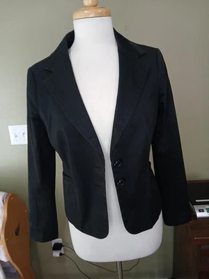 Blazer The Limited Talla 4 Negro 2 Botones Bolsillos Aspecto A Medida Forrado Foto 1 de 4