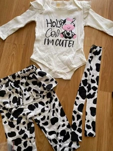 Holy Cow Im Cute Baby Mädchen Outfits Neu  - Bild 1 von 5