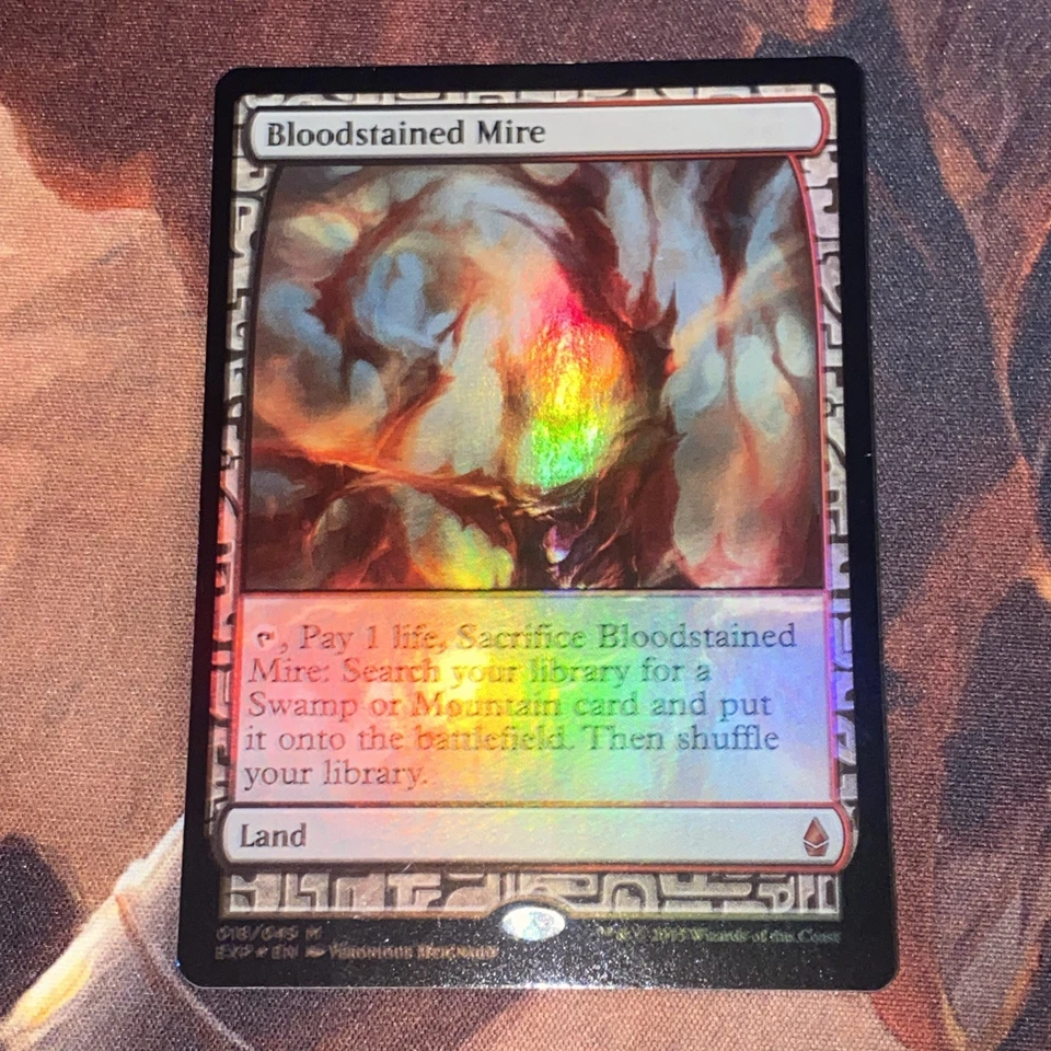 Bloodstained Mire X1 Mtg Battle For Zendikar Expeditions Nm Foil - Image 1 of 2