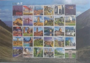 GB 2012 UK A-Z Stamp Sheet, 26 x 1st Class. MNH - Picture 1 of 4