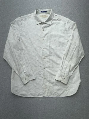 Tommy Bahama Shirt Mens Extra Large White Floral Silk Blend Island Modern Fit - Image 1 of 4
