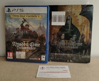 KINGDOM COME 2 DELIVERANCE DAY ONE EDITION + STEELBOOK PS5 NUOVO WARHOUSE DEEP - Immagine 1 di 2