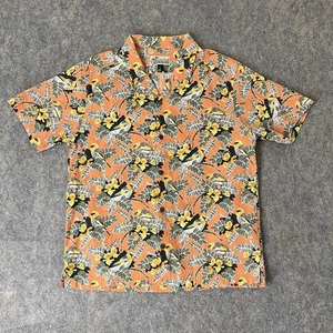 Pataloha Camp Camicia Uomo Large Hawaiian Birds Pesca Floreale Patagonia Nuova senza etichette - Foto 1 di 7