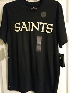 Camisa Dri-Fit New Orleans Saints talla pequeña Nike. NUEVO CON ETIQUETAS. Ropa de equipo NFL SANTOS $$ - Imagen 1 de 11