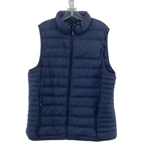 Stormtech Packable Full Zip Quilted Vest Blue Nylon Women's XL Preowned - Picture 1 of 5