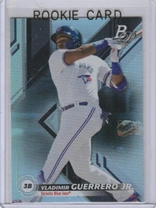 VLADIMIR GUERRERO JR. ROOKIE CARD Bowman Platinum BLUE JAYS TOP PROSPECT RC! - Foto 1 di 2