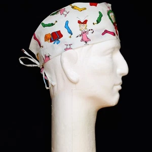The Cat in the Hat Characters & Christmas Theme Scrub Hat - Picture 1 of 1