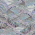 Artworks V Great Wall Landscape Trees Flowers Digital Fabric 35" Panel