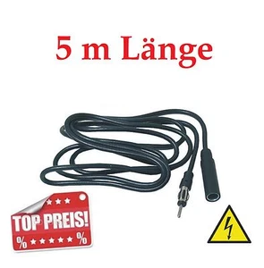 Auto Antennen Verlängerung Radio DIN Verlängerungskabel 5m DIN NEU !!! - Bild 1 von 1