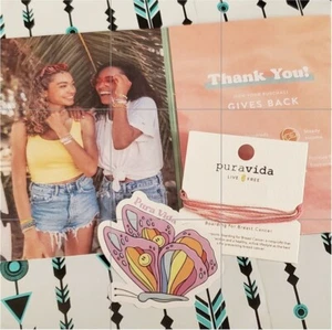 🩷 PURA VIDA BOARDING FOR BREAST CANCER ORIGINAL BRACELET ‼️SAME DAY FREE SHIP - Picture 1 of 3