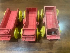 ORIGINAL VINTAGE AUBURN RUBBER WAGONS FARM HOMESTEAD WESTERN - Picture 1 of 4