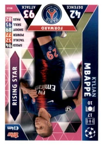 2018-19 Topps Match Attax UEFA Champions League #RS13 Kylian Mbappe Rising Stars - Picture 1 of 2