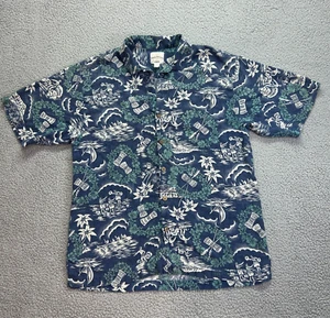 Tommy Bahama Hawaiihemd Relax Seide Knopfleiste Strand Aloha Print Medium - Bild 1 von 7